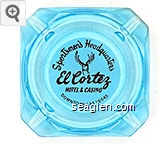 Sportsmen's Headquarters, El Cortez Hotel & Casino, Downtown Las Vegas Glass Ashtray