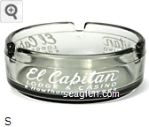 El Capitan Lodge & Casino, Hawthorne, Nevada Glass Ashtray