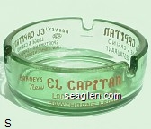 Barney's New El Capitan Lodge & Casino, Hawthorne, Nevada, 24 Hour Restaurant, Sportsman's Headquarters, Hawthorne, Nevada U.S. HWY. 95 Glass Ashtray