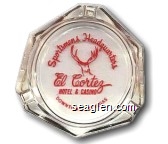 Sportsmen's Headquarters, El Cortez Hotel & Casino, Downtown Las Vegas Glass Ashtray