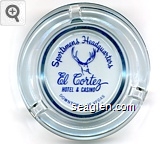 Sportsmans Headquarters, El Cortez Hotel & Casino, Downtown Las Vegas Glass Ashtray