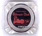 Casino & Bingo, Eldorado Club, Downtown Henderson Nevada Glass Ashtray