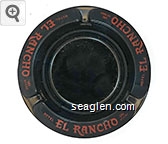 Hotel El Rancho, Las Vegas Glass Ashtray