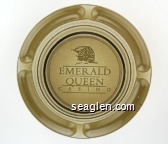 Emerald Queen Casino Glass Ashtray