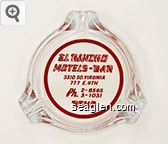 El Rancho Motels - Bar, 3310 So. Virginia, 777 E. 4th, Ph. 2-8565, 3-1031, Reno Glass Ashtray