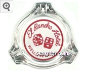 El Rancho Hotel, Wells, Nevada Glass Ashtray