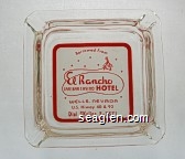 Borrowed From El Rancho Cafe Bar Casino Hotel, Wells Nevada, U.S. Hiway 40 & 93, Dial Skyline 2-3371 Glass Ashtray