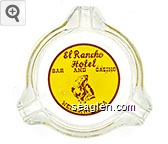 El Rancho Hotel, Bar and Casino, Wells, Nevada Glass Ashtray