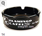 Flamingo Capri, Hotel & Casino, Las Vegas 3535 Las Vegas Blvd. So. (In the Heart of the Strip) Las Vegas, Nevada 702-735-4333, featuring Shangri-La the most beautiful pool in Las Vegas Glass Ashtray