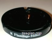 Flamingo Hilton Glass Ashtray