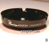 Flamingo Hilton Laughlin Glass Ashtray