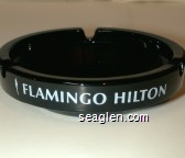 Flamingo Hilton Glass Ashtray