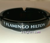 Flamingo Hilton Glass Ashtray