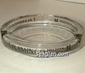Flamingo Hilton and Tower Glass Ashtray