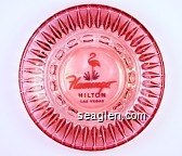 Flamingo Hilton, Las Vegas Glass Ashtray