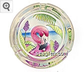 Flamingo Glass Ashtray