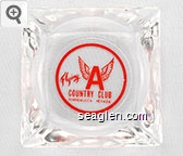 Flying A Country Club, Winnemucca Nevada Glass Ashtray