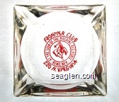Frontier Club, At the Sign of the Pitching Red Horse, Reno, Nev., 220 N. Virginia Glass Ashtray