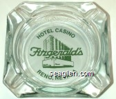 Hotel Casino, Fitzgerald's, Reno, Nevada Glass Ashtray