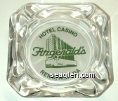 Hotel Casino, Fitzgerald's, Reno, Nevada Glass Ashtray