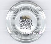 Grand Casino, Mille Lacs, Hinckley, Minnesota Glass Ashtray