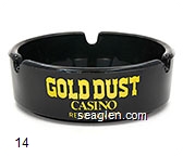 Gold Dust Casino, Reno, Nevada, Liberal Slots Glass Ashtray