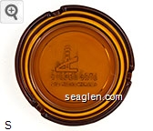 Golden Gate, Las Vegas Nevada Glass Ashtray