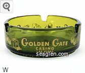 Golden Gate Casino, Las Vegas Glass Ashtray