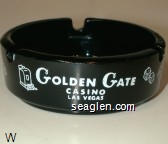 Golden Gate Casino, Las Vegas Glass Ashtray