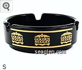 Golden Nugget Glass Ashtray
