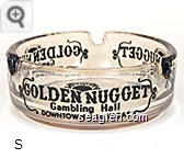 Golden Nugget, Gambling Hall, Downtown Las Vegas Glass Ashtray