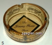 Golden Nugget, Gambling Hall, Downtown Las Vegas (Paper Decal on bottom: The Jimmy Heap Show) Glass Ashtray