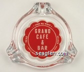 Open All Night, Grand Cafe & Bar, Reno Nevada, Original Owner Since 1909 Glass Ashtray