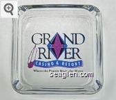 Grand River Casino & Resort, Where the Prairie Meets the Water Glass Ashtray