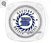 Hacienda Hotels - Motels, Las Vegas, Fresno, Bakersfield, Indio Glass Ashtray