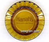 Harrah's Reno Hotel Casino Glass Ashtray