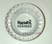 Harrahs Casinos Glass Ashtray