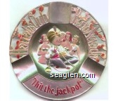 Harrah's Club, Reno Nevada, ''I hit the jackpot'' Metal Ashtray