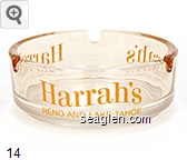 Harrah's, Reno and Lake Tahoe Glass Ashtray