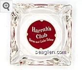 Harrah's Club, Reno and Lake Tahoe Glass Ashtray