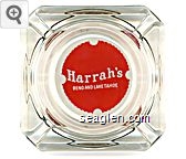 Harrah's, Reno and Lake Tahoe Glass Ashtray
