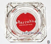 Harrah's, Reno and Lake Tahoe Glass Ashtray