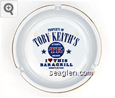 Property of Toby Keith's I (Heart) This Bar & Grill, Authentic TK Brand, Harrah's Las Vegas Porcelain Ashtray