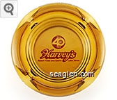 Harvey's 1944 40th 1984, Resort Hotel and Casino, Lake Tahoe Glass Ashtray
