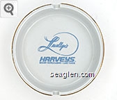 Llwellyn's Harveys, Resort Hotel/Casino, Lake Tahoe Porcelain Ashtray