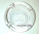 The Party's At Harveys! Glass Ashtray