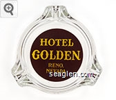 Hotel Golden, Reno Nevada Glass Ashtray