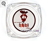 newt crumley's HOLIDAY in Reno Glass Ashtray