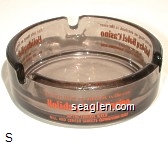''The only thing we overlook is the river'', Holiday Hotel / Casino, On the Truckee River, Mill and Center Streets Downtown Reno Glass Ashtray