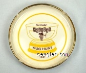 Newt Crumley's Holiday, Mug Hunt, 1961 Porcelain Ashtray